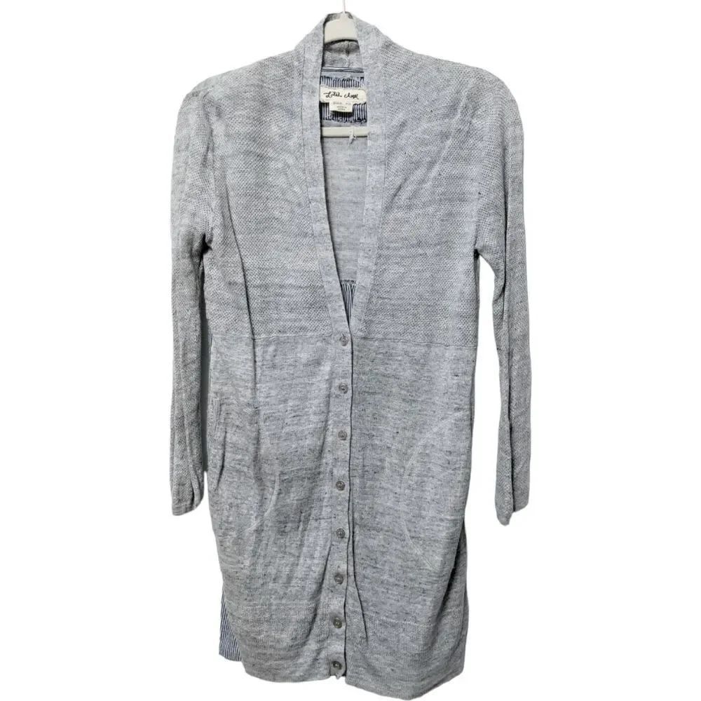 Anthropologie LILI'S CLOSET Linen Multi-Media Cardigan XS
